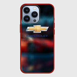 Чехол для iPhone 13 Pro Chevrolet sport, цвет: 3D-красный