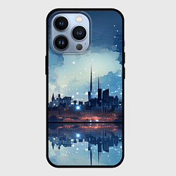 Чехол для iPhone 13 Pro Хрустальный город, цвет: 3D-черный