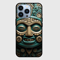 Чехол для iPhone 13 Pro Орнамент в стиле индейцев майя, цвет: 3D-черный
