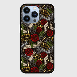 Чехол для iPhone 13 Pro Гангстер, цвет: 3D-черный
