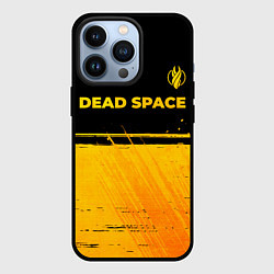 Чехол для iPhone 13 Pro Dead Space - gold gradient посередине, цвет: 3D-черный