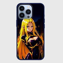 Чехол для iPhone 13 Pro Альфа - Сад теней, цвет: 3D-тёмно-синий