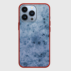 Чехол для iPhone 13 Pro Абстракция - сине-серая грусть, цвет: 3D-красный
