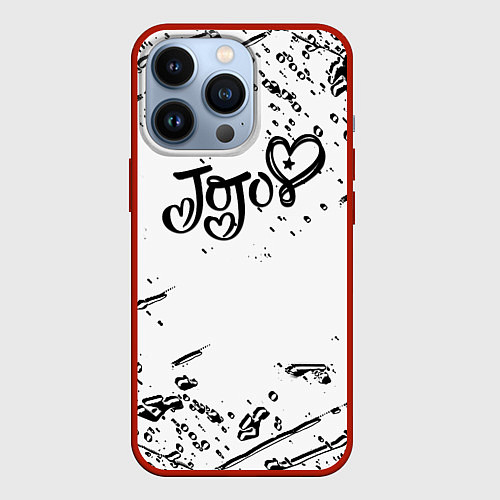 Чехол iPhone 13 Pro JoJos Bizarre splash love anime / 3D-Красный – фото 1