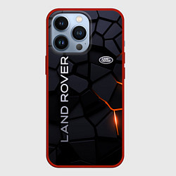Чехол для iPhone 13 Pro Land Rover - плиты с эффектом свечения, цвет: 3D-красный