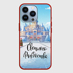 Чехол для iPhone 13 Pro Счастливого рождества, цвет: 3D-красный