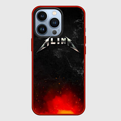 Чехол для iPhone 13 Pro Алина в стиле Металлики - искры и огонь, цвет: 3D-красный