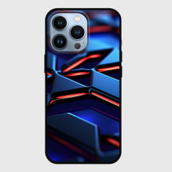 Чехол для iPhone 13 Pro Плиты синего оттенка, цвет: 3D-черный