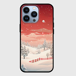 Чехол для iPhone 13 Pro Завораживающий зимний пейзаж, цвет: 3D-черный