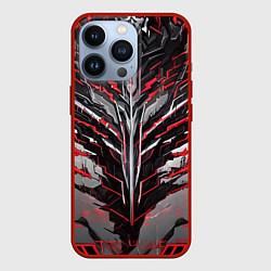 Чехол для iPhone 13 Pro Киберпанк доспех красный, цвет: 3D-красный