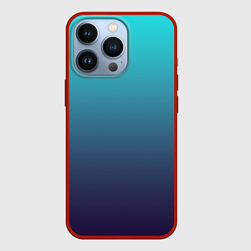 Чехол iPhone 13 Pro Подводный градиент / 3D-Красный – фото 1