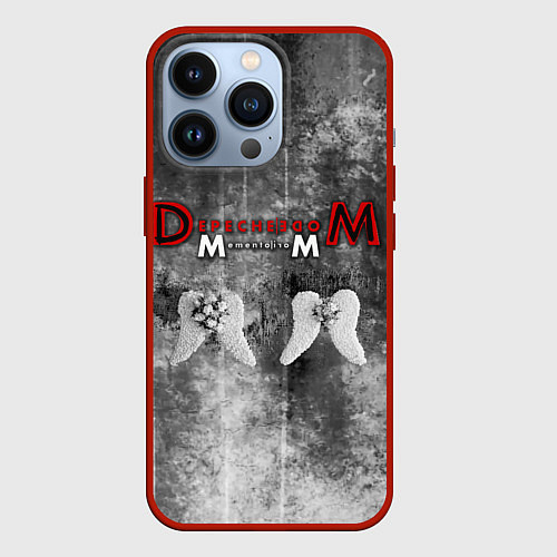 Чехол iPhone 13 Pro Depeche Mode - Memento Mori gothic / 3D-Красный – фото 1