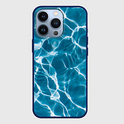 Чехол для iPhone 13 Pro Кристально чистая вода, цвет: 3D-тёмно-синий