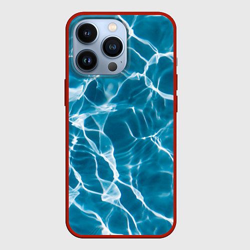 Чехол iPhone 13 Pro Кристально чистая вода / 3D-Красный – фото 1