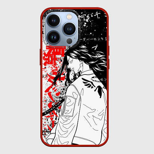 Чехол iPhone 13 Pro Баджи из вальхаллы - токийские мстители / 3D-Красный – фото 1