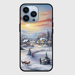 Чехол для iPhone 13 Pro Морозное утро с ароматом хвои, цвет: 3D-черный