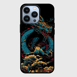 Чехол для iPhone 13 Pro Дракон искрящихся сосулек 2024, цвет: 3D-черный