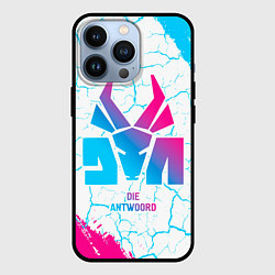 Чехол для iPhone 13 Pro Die Antwoord neon gradient style, цвет: 3D-черный