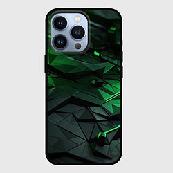 Чехол для iPhone 13 Pro Мир абстрактной зелени, цвет: 3D-черный