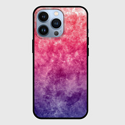 Чехол для iPhone 13 Pro Абстракция - сине-красные облака, цвет: 3D-черный