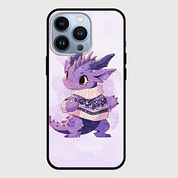 Чехол iPhone 13 Pro Милый фиолетовый дракон