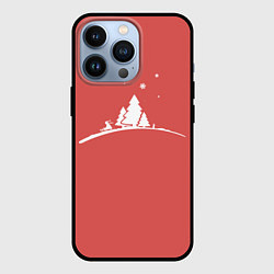 Чехол для iPhone 13 Pro Minimalistic Christmas, цвет: 3D-черный