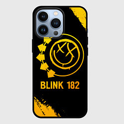 Чехол для iPhone 13 Pro Blink 182 - gold gradient, цвет: 3D-черный