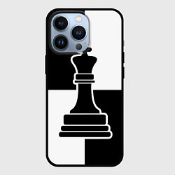 Чехол для iPhone 13 Pro Шахматы - ферзь, цвет: 3D-черный