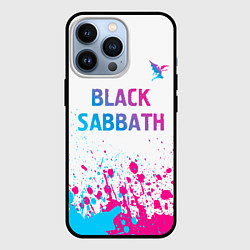 Чехол для iPhone 13 Pro Black Sabbath neon gradient style посередине, цвет: 3D-черный