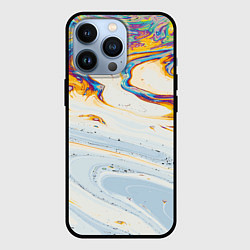 Чехол для iPhone 13 Pro Магия масляного отражения, цвет: 3D-черный