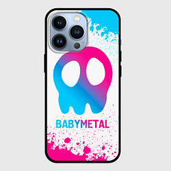 Чехол для iPhone 13 Pro Babymetal neon gradient style, цвет: 3D-черный