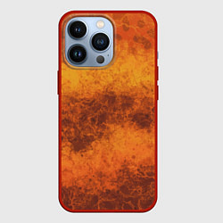 Чехол для iPhone 13 Pro Абстракция - песчаная буря, цвет: 3D-красный