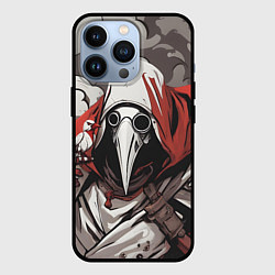 Чехол iPhone 13 Pro Чумной доктор и птица