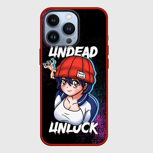 Чехол iPhone 13 Pro Undead Unluck - Characters / 3D-Красный – фото 1