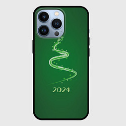 Чехол для iPhone 13 Pro Стилизованная елка 2024, цвет: 3D-черный