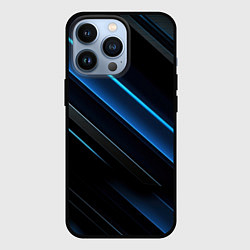 Чехол для iPhone 13 Pro Голубой неон и свечение, цвет: 3D-черный