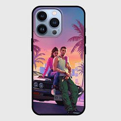 Чехол iPhone 13 Pro Люсия с парнем gta 6