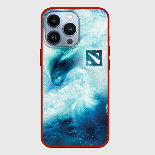 Чехол iPhone 13 Pro Dota 2 - Morphling / 3D-Красный – фото 1