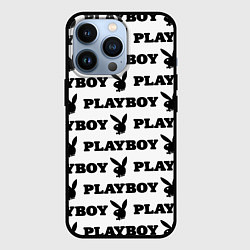 Чехол для iPhone 13 Pro Playboy rabbit, цвет: 3D-черный