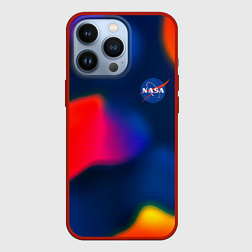 Чехол iPhone 13 Pro Nasa gradient sportcolor / 3D-Красный – фото 1