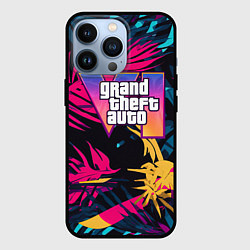 Чехол для iPhone 13 Pro GTA 6 logo abstract, цвет: 3D-черный