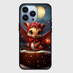 Чехол для iPhone 13 Pro Снежный дракон 2024, цвет: 3D-черный