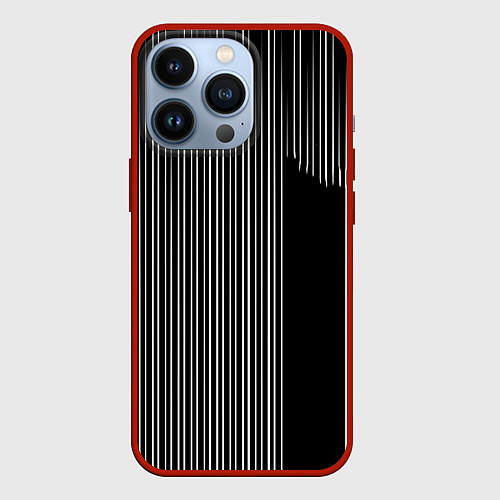 Чехол iPhone 13 Pro Visual zebra stripes / 3D-Красный – фото 1