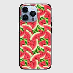 Чехол для iPhone 13 Pro Дольки сладкого арбуза, цвет: 3D-черный