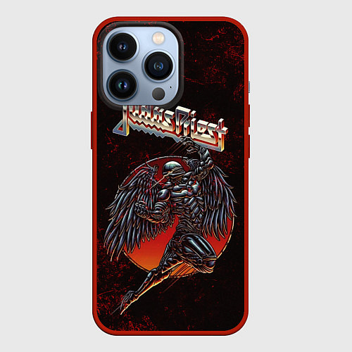 Чехол iPhone 13 Pro Painkiller Judas Priest / 3D-Красный – фото 1