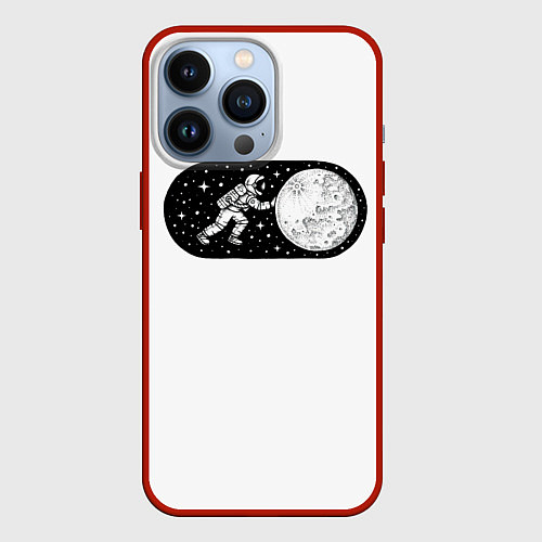 Чехол iPhone 13 Pro Space on / 3D-Красный – фото 1