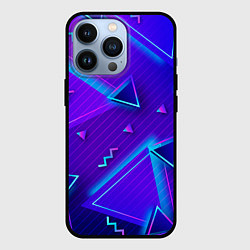 Чехол для iPhone 13 Pro Neon Pattern colored, цвет: 3D-черный