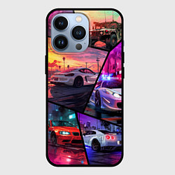 Чехол для iPhone 13 Pro GTA style cars, цвет: 3D-черный