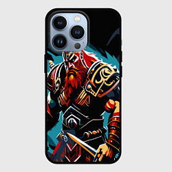 Чехол для iPhone 13 Pro Мощный викинг, цвет: 3D-черный