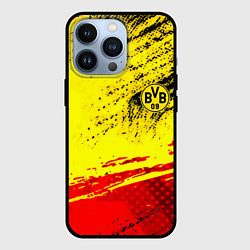 Чехол для iPhone 13 Pro Borussia color краски спорт, цвет: 3D-черный